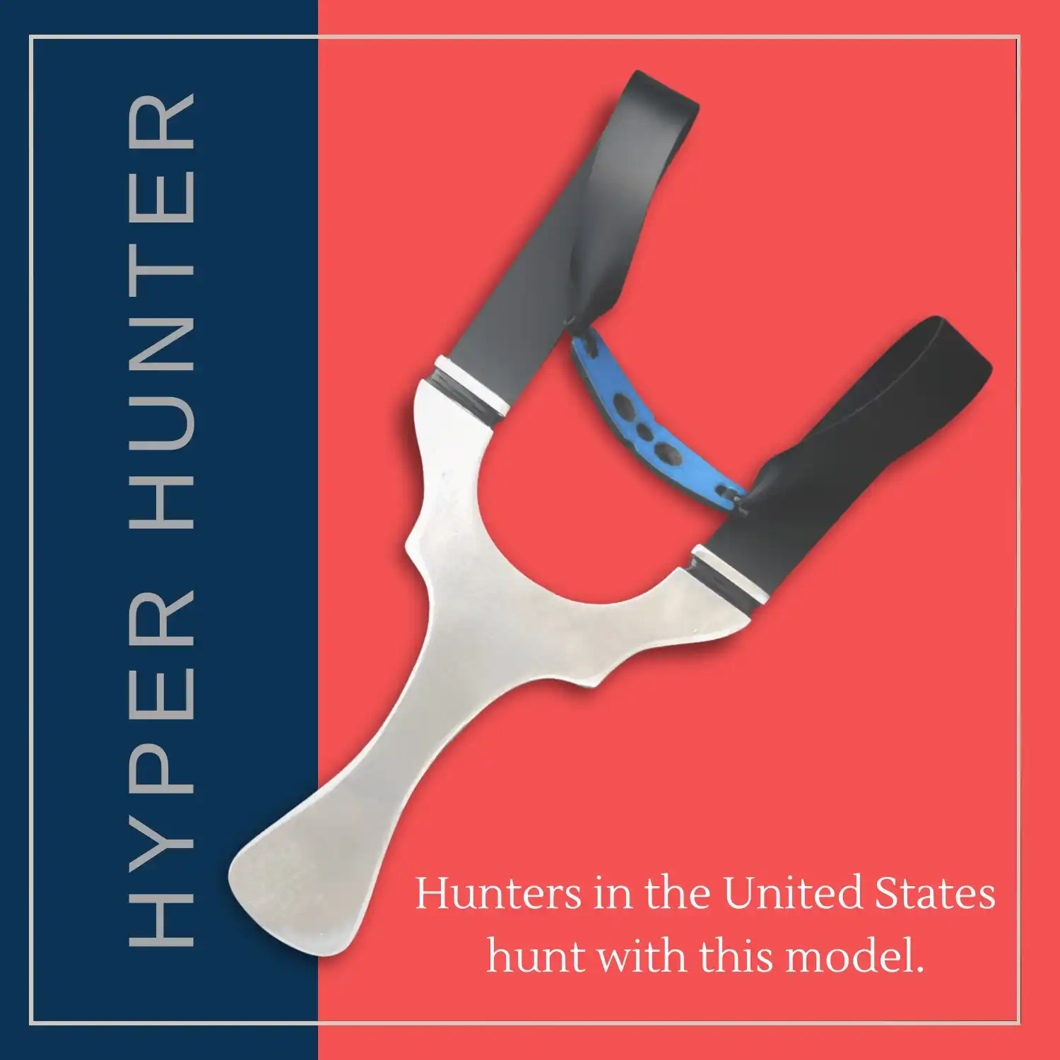 Stainless Steel Hunting Slingshot New Portable Outdoor Shooting Slingshot with Rubber Band Model  S74
