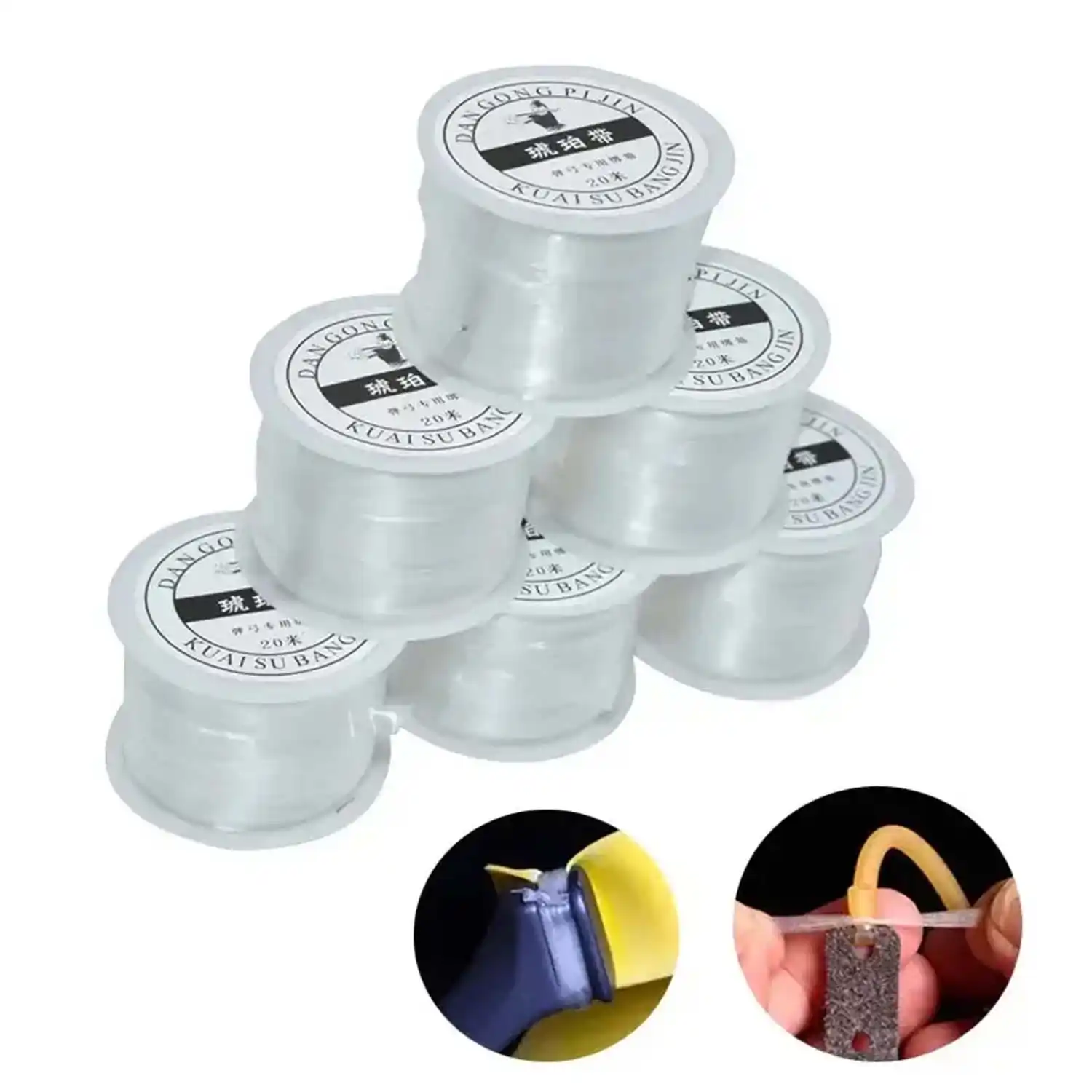 Amber Belt for Slingshot – Strong, Stretchable & High Elasticity Band