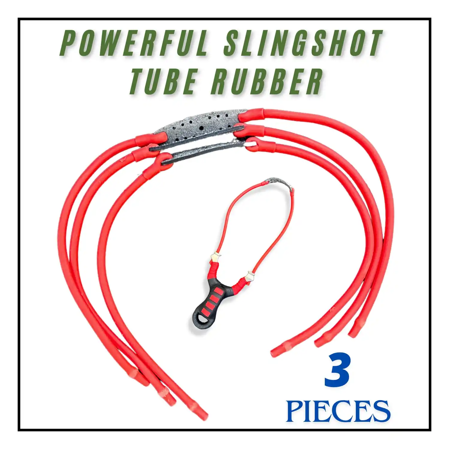 Slingshot Hunting Tube Rubber | High Elastic Latex Replacement Tubes for Slingshots | Durable & Powerful Bands for Hunting and Target Practice