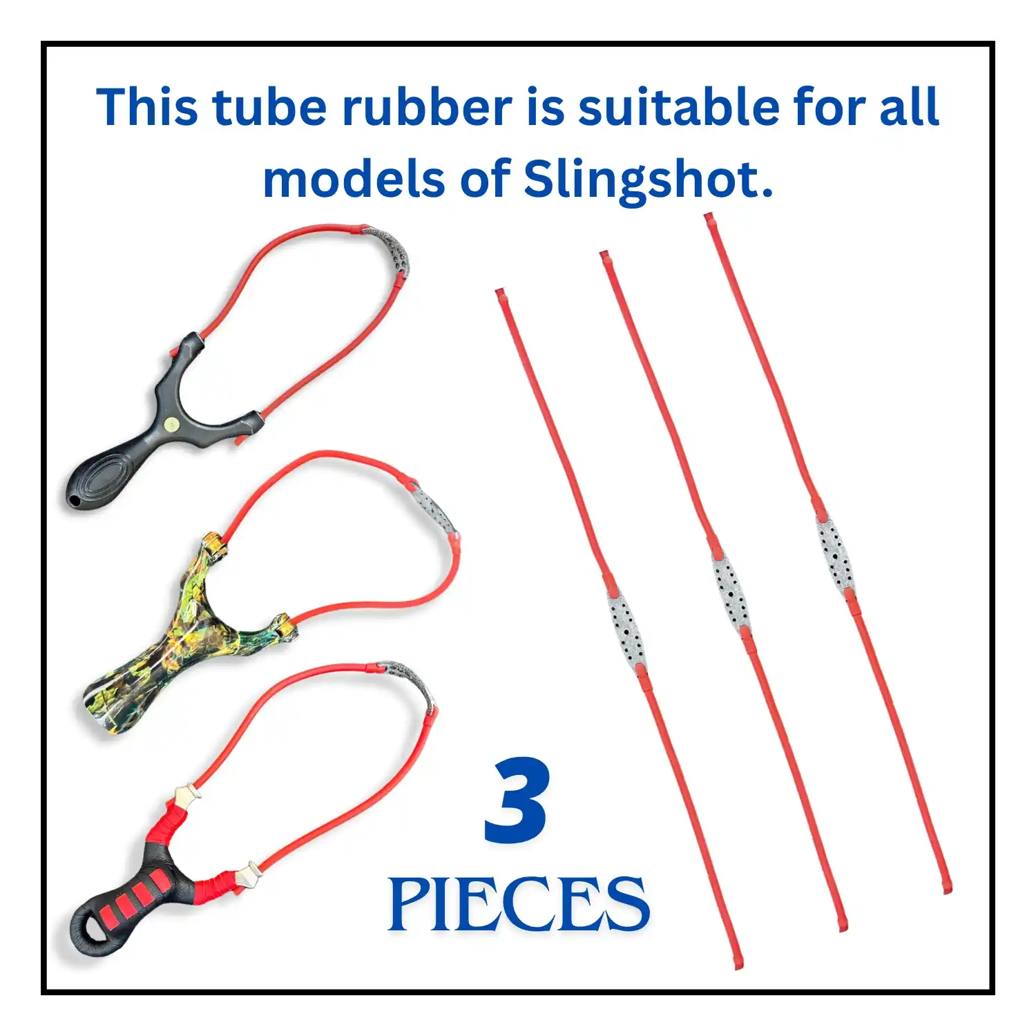 Slingshot Hunting Tube Rubber | High Elastic Latex Replacement Tubes for Slingshots | Durable & Powerful Bands for Hunting and Target Practice