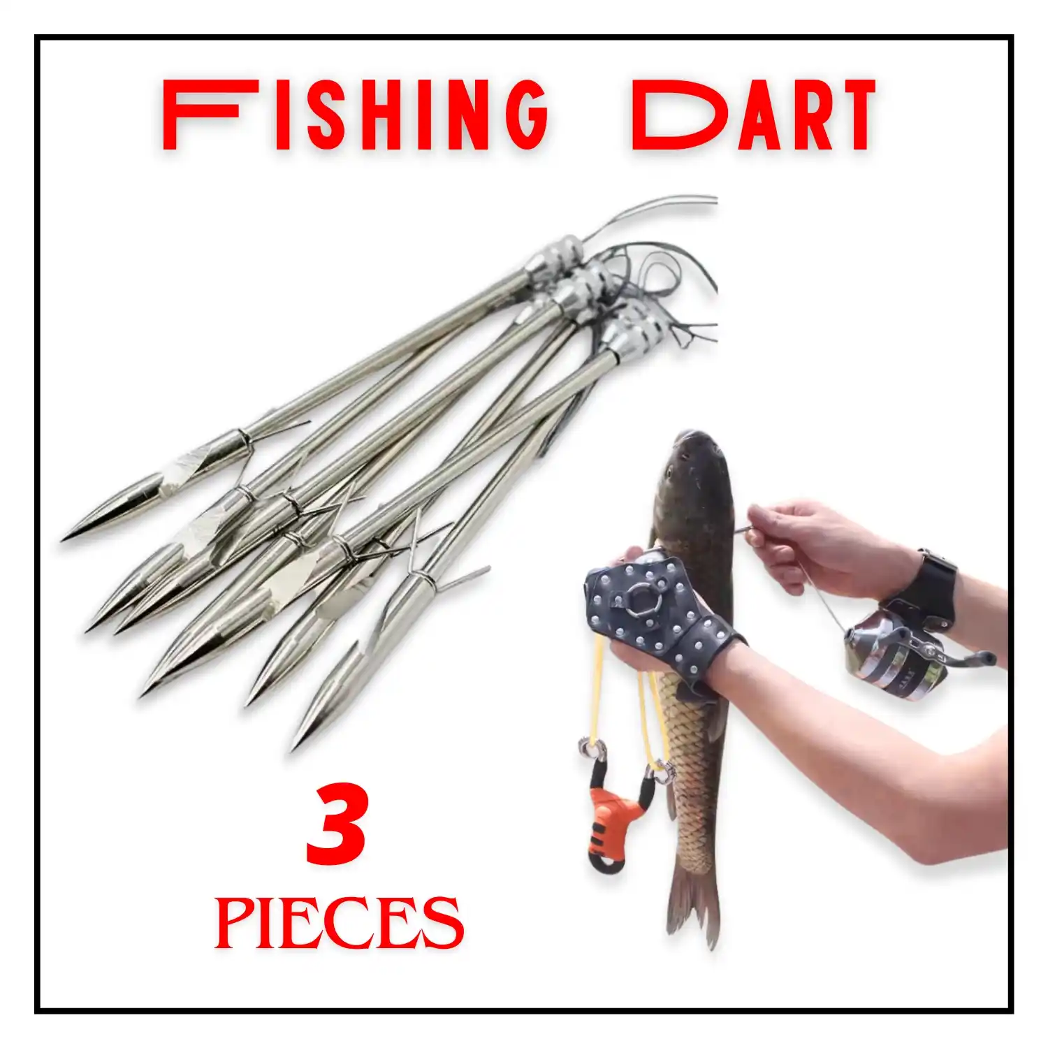 Fishing Dart (3 Pieces) for Slingshot – Sharp, Durable & Ready to Use