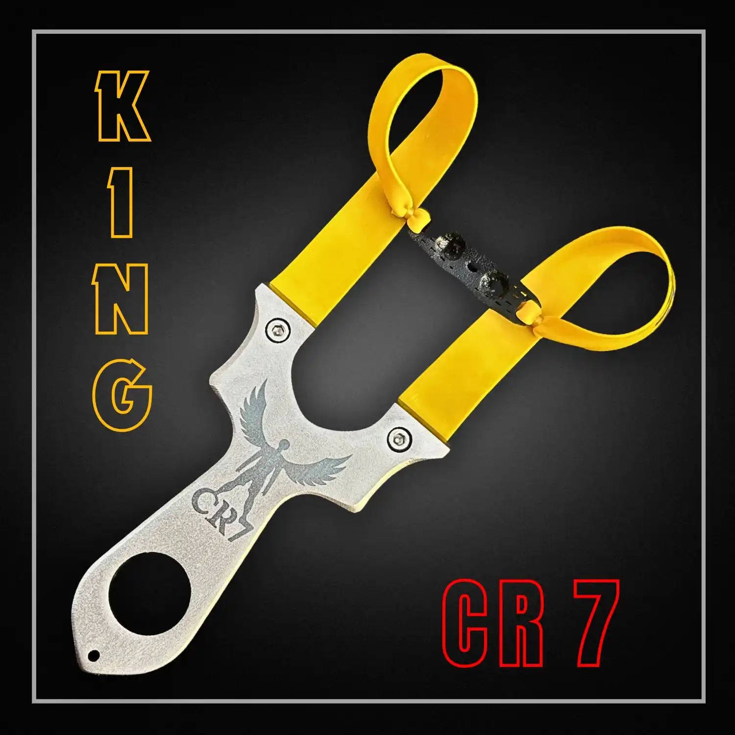 High Impact Stainless Steel Slingshot for Hunting with Precise Rubber Band | Model S7