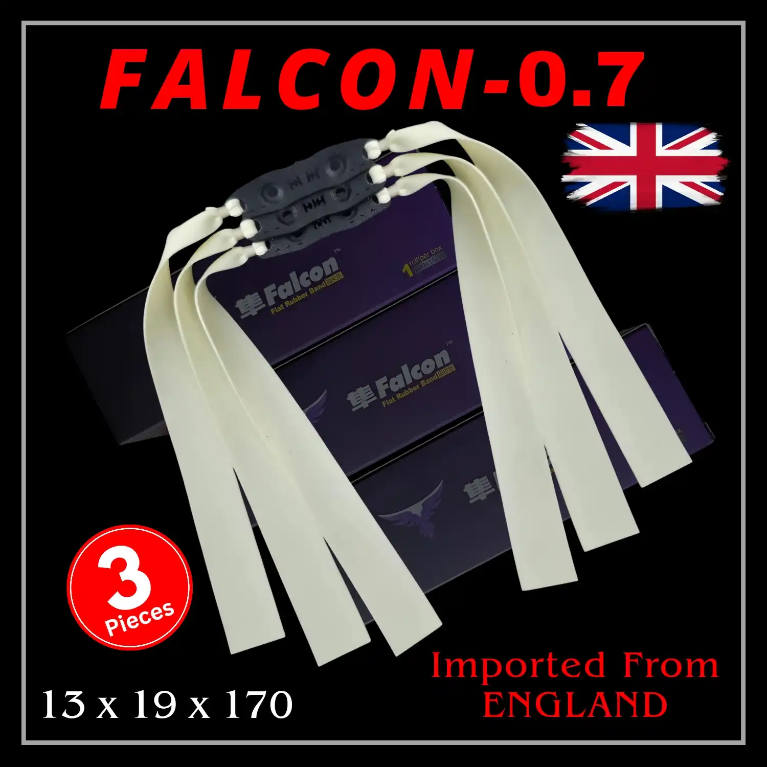 Falcon 0.7 This falcon brand is the most used brand by slingshot players in continental Europe, it is specially designed for hunting, and its speed and performance are high, so it is loved by European slingshot players.