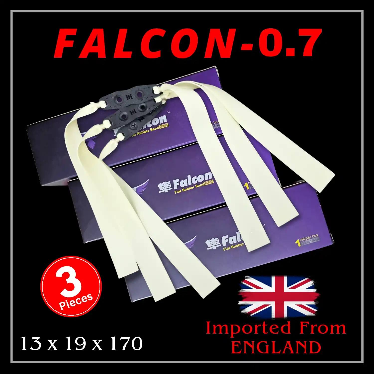 Falcon 0.7 This falcon brand is the most used brand by slingshot players in continental Europe, it is specially designed for hunting, and its speed and performance are high, so it is loved by European slingshot players.