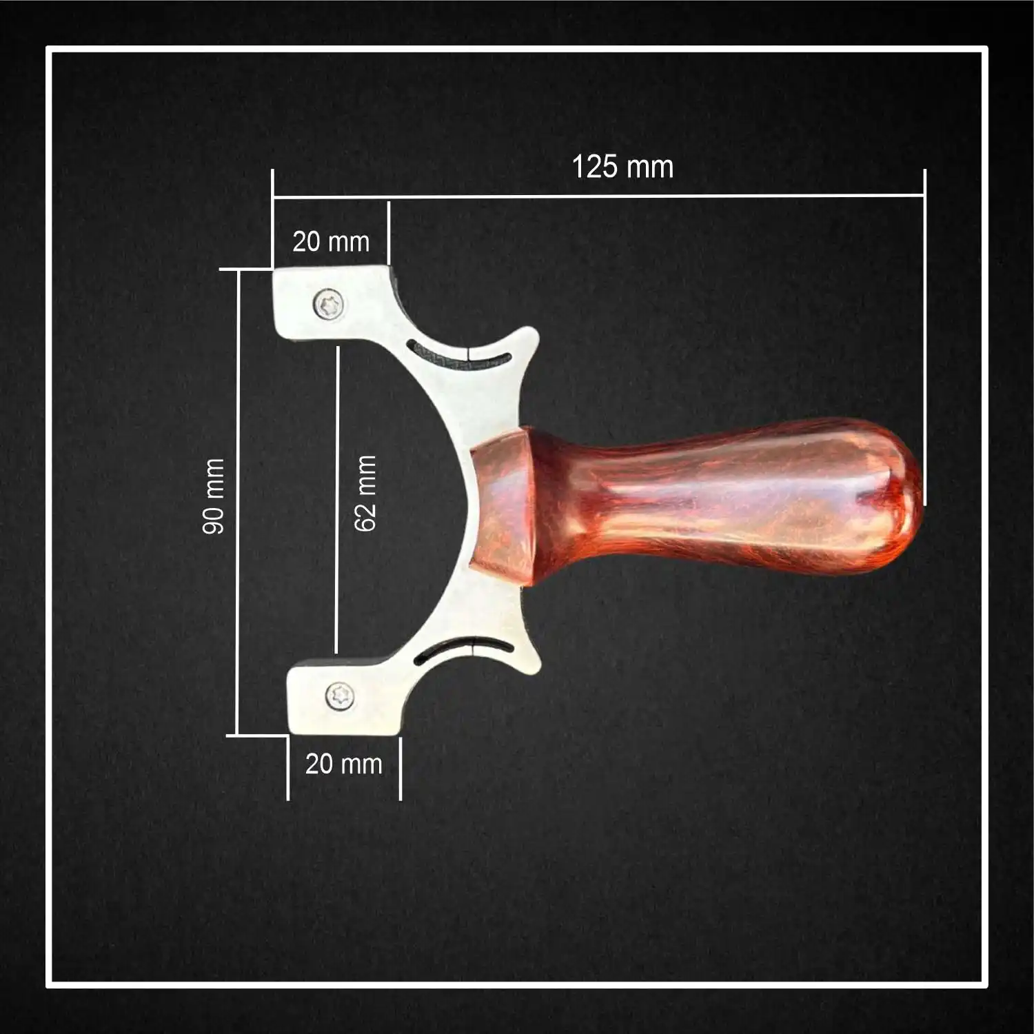 High Performance Titanium Slingshot for Hunting Birds & Targeting Darts | Model S24