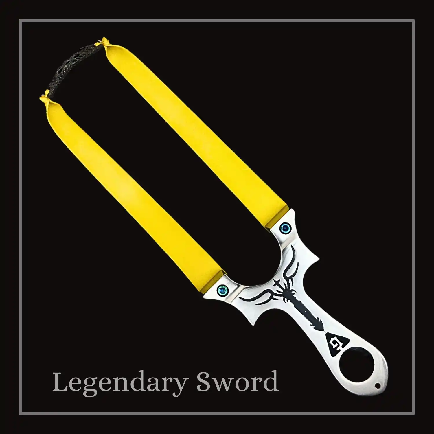 Outdoor Hunting and Shooting Stainless Steel Slingshot Bidirectional Mobile Sight Competitive Aiming Flat Rubber Band Slingshot Model S80