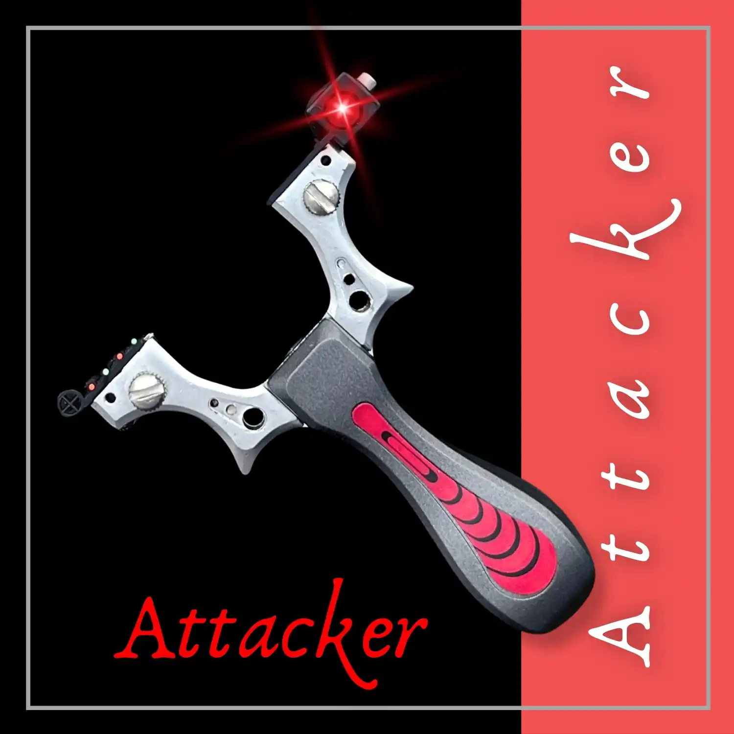 Premium Stainless Steel Gulel / Slingshot for Hunting and Camping | Silver | Pack of 1 | Model No : S54