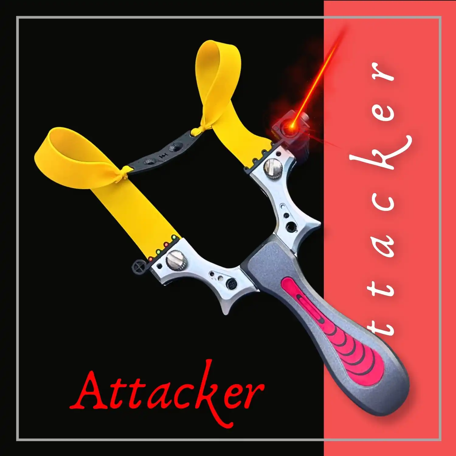 Premium Stainless Steel Gulel / Slingshot for Hunting and Camping | Silver | Pack of 1 | Model No : S54