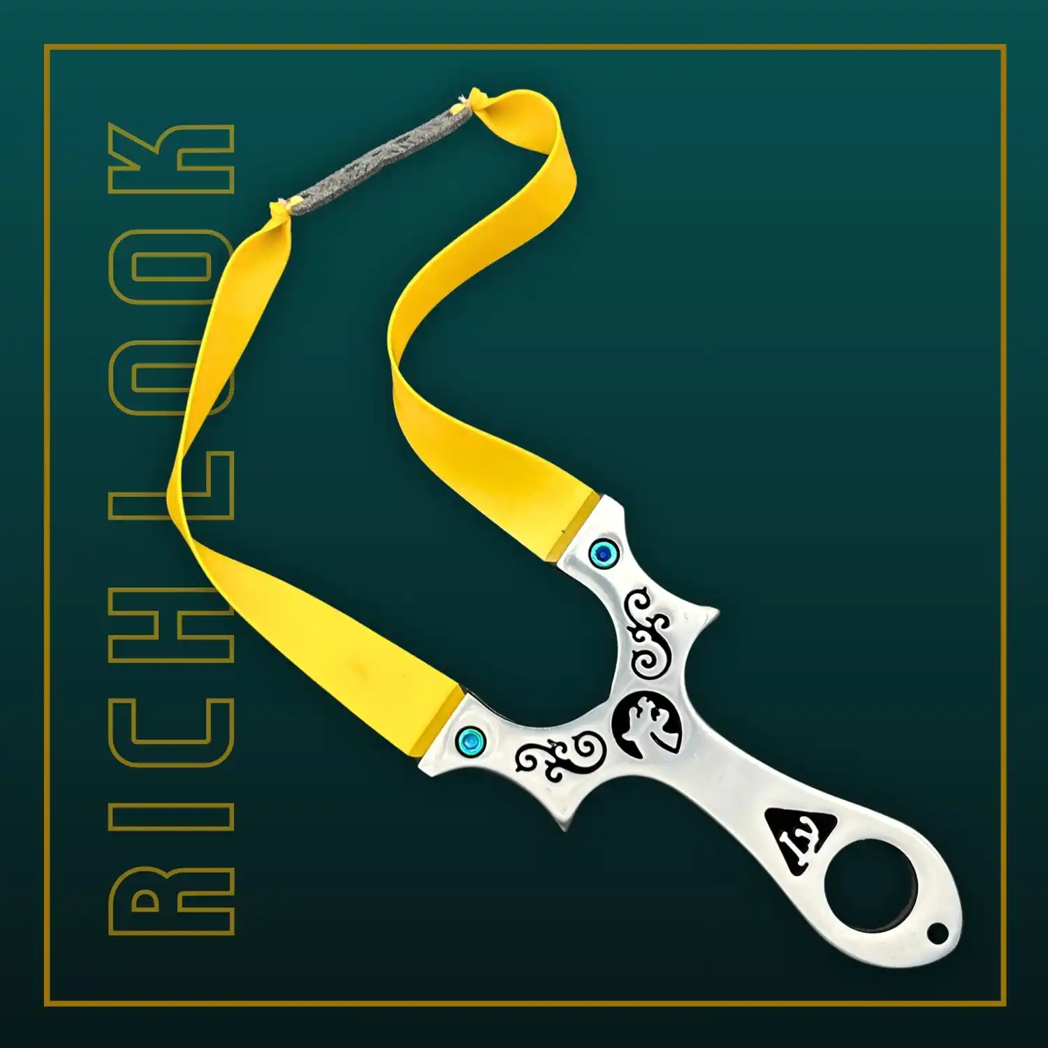 Professional Gulel / Slingshot for Hunting and Camping | Silver | Pack of 1 | Model No : S59