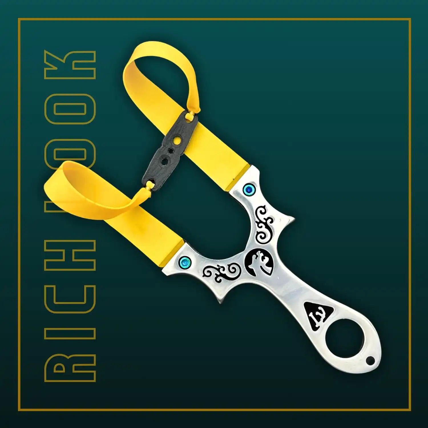 Professional Gulel / Slingshot for Hunting and Camping | Silver | Pack of 1 | Model No : S59