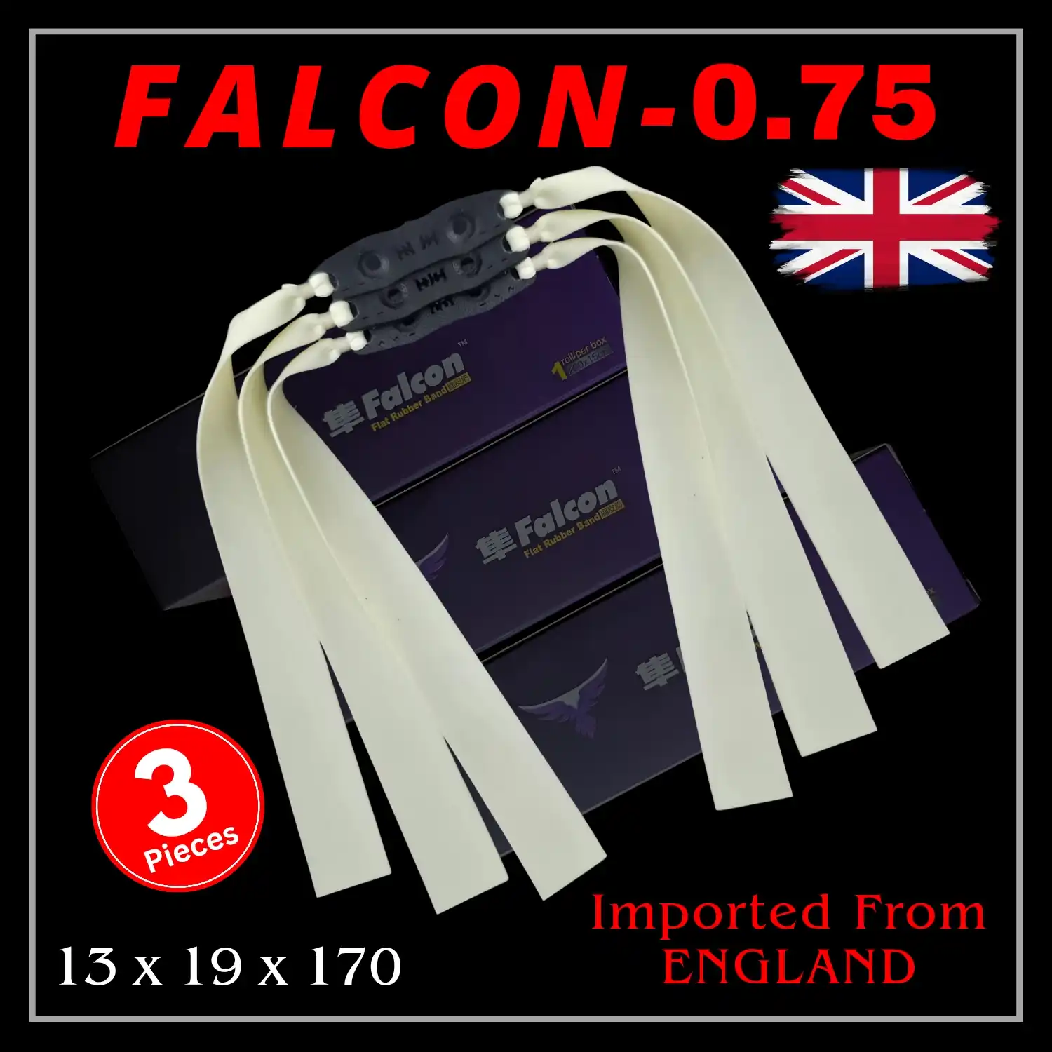 Falcon 0.75 This falcon brand is the most used brand by slingshot players in continental Europe, it is specially designed for hunting, and its speed and performance are high, so it is loved by European slingshot players.