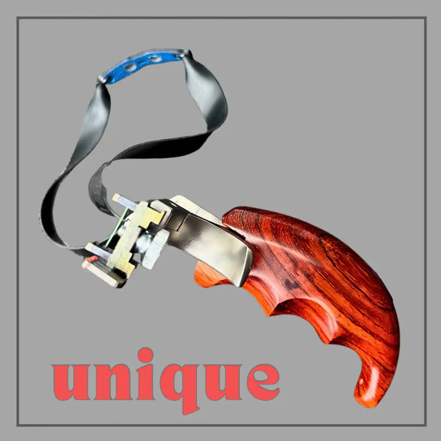 Outdoor Hunting and Shooting Stainless Steel Slingshot Bidirectional Mobile Sight Competitive Aiming Flat Rubber Band Slingshot Model S80