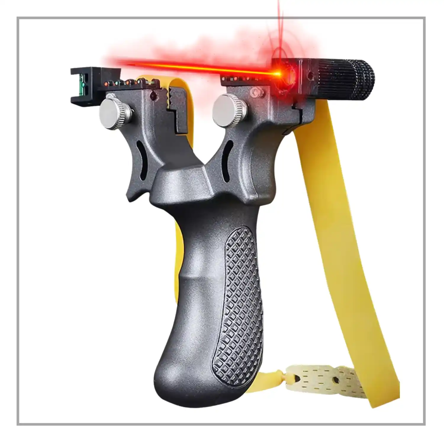 Resin Powerful Slingshot with Laserlight for Easy Targeting | Model S52 | Best Catapult for Hunting