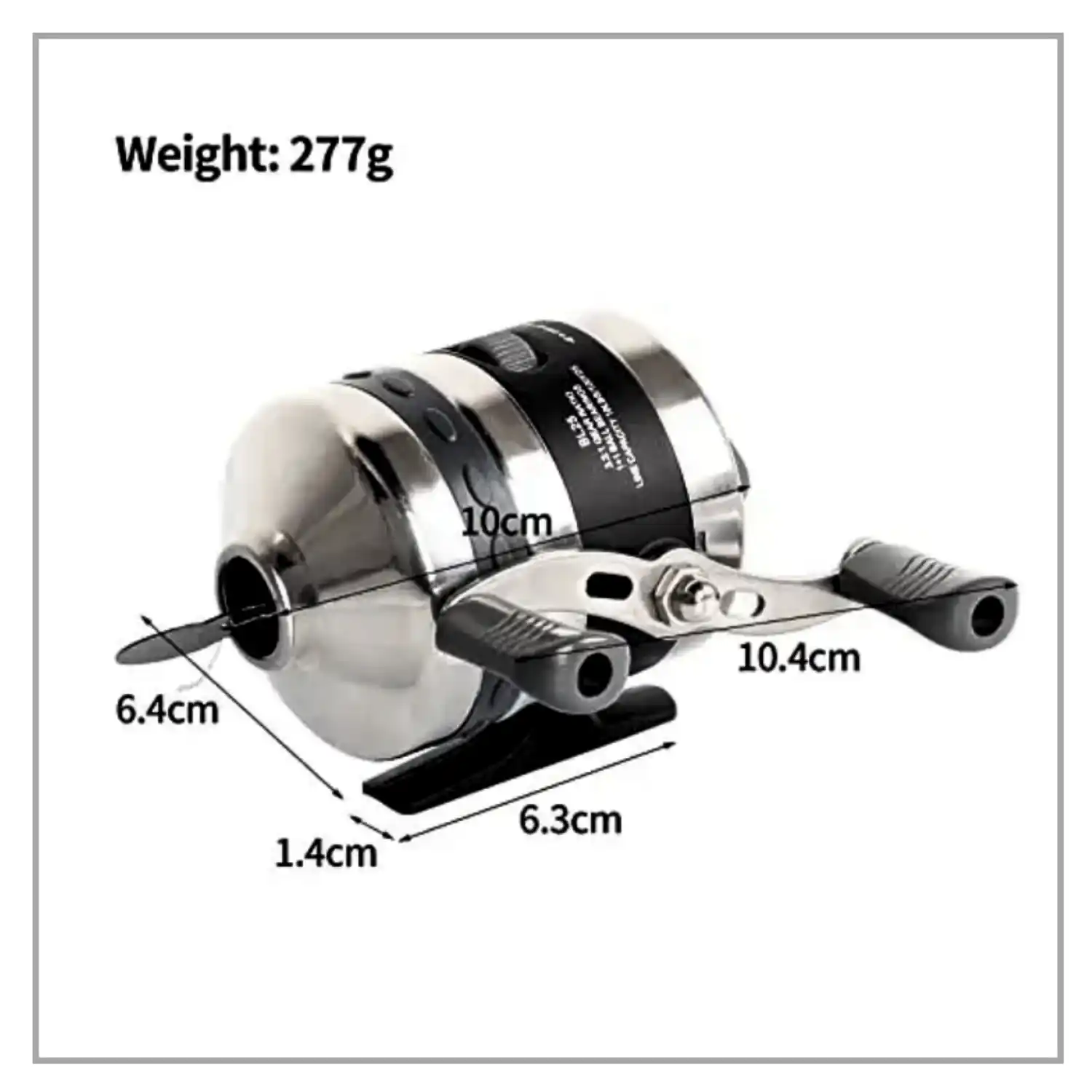 BL25S High Quality Stainless Steel Fishing Reel , High Quality Metal Fishing Reel for Outdoor Hunting and Slingshot Entertainment for River Lake Stream