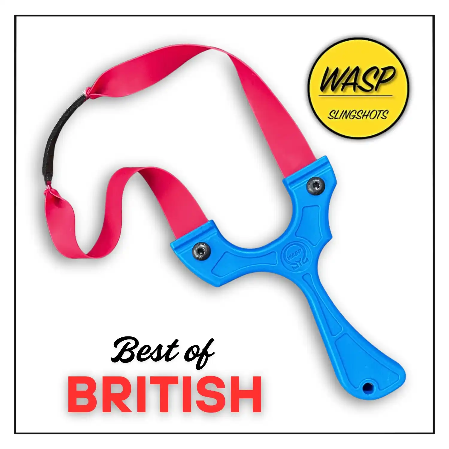 Premium Wasp OTT Wendigo Slingshot for Hunting | Tournament Slingshot for Camping | Blue | Pack of 1