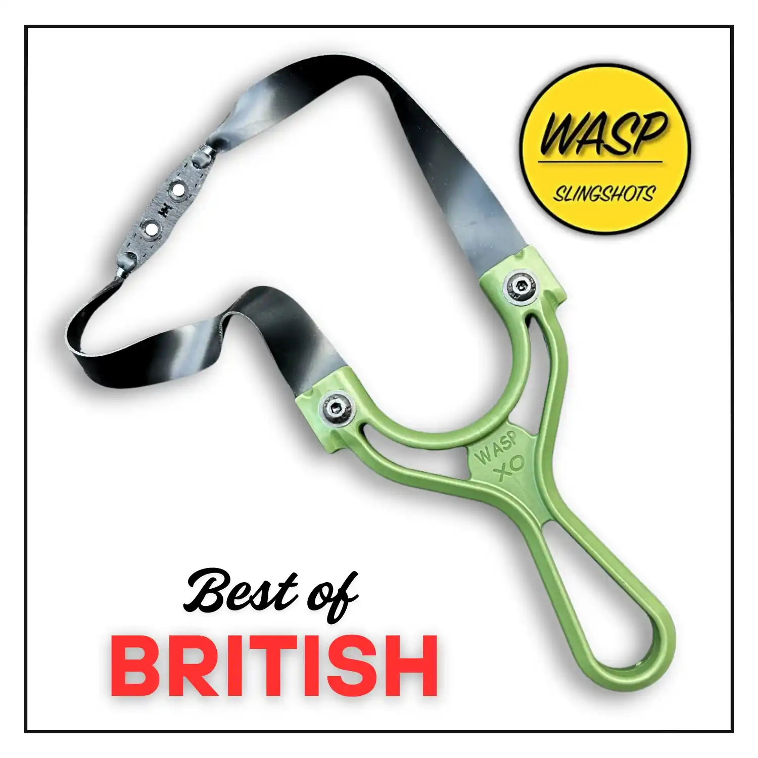 Professional Wasp XO Ultra Green Slingshot for Hunting & Camping | OTT and TTF Imported Hunting Slingshot | Pack of 1