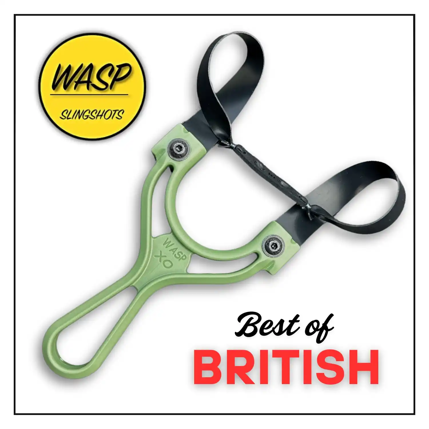 Professional Wasp XO Ultra Green Slingshot for Hunting & Camping | OTT and TTF Imported Hunting Slingshot | Pack of 1