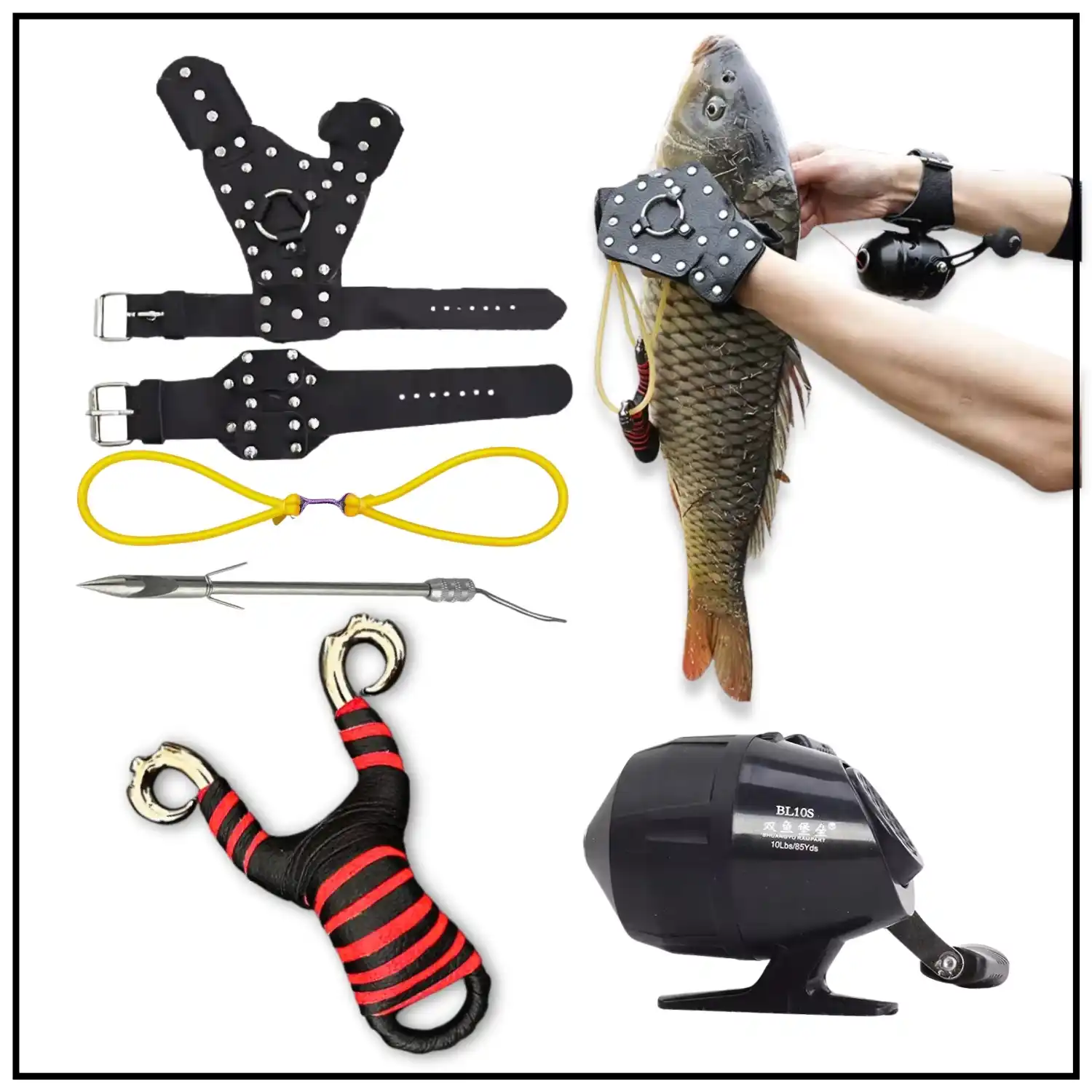 Fishing Full Set Slingshot a Set Shooting Outdoor Affordable Luxury Sports Slingshot Hunting Other Shooting Products