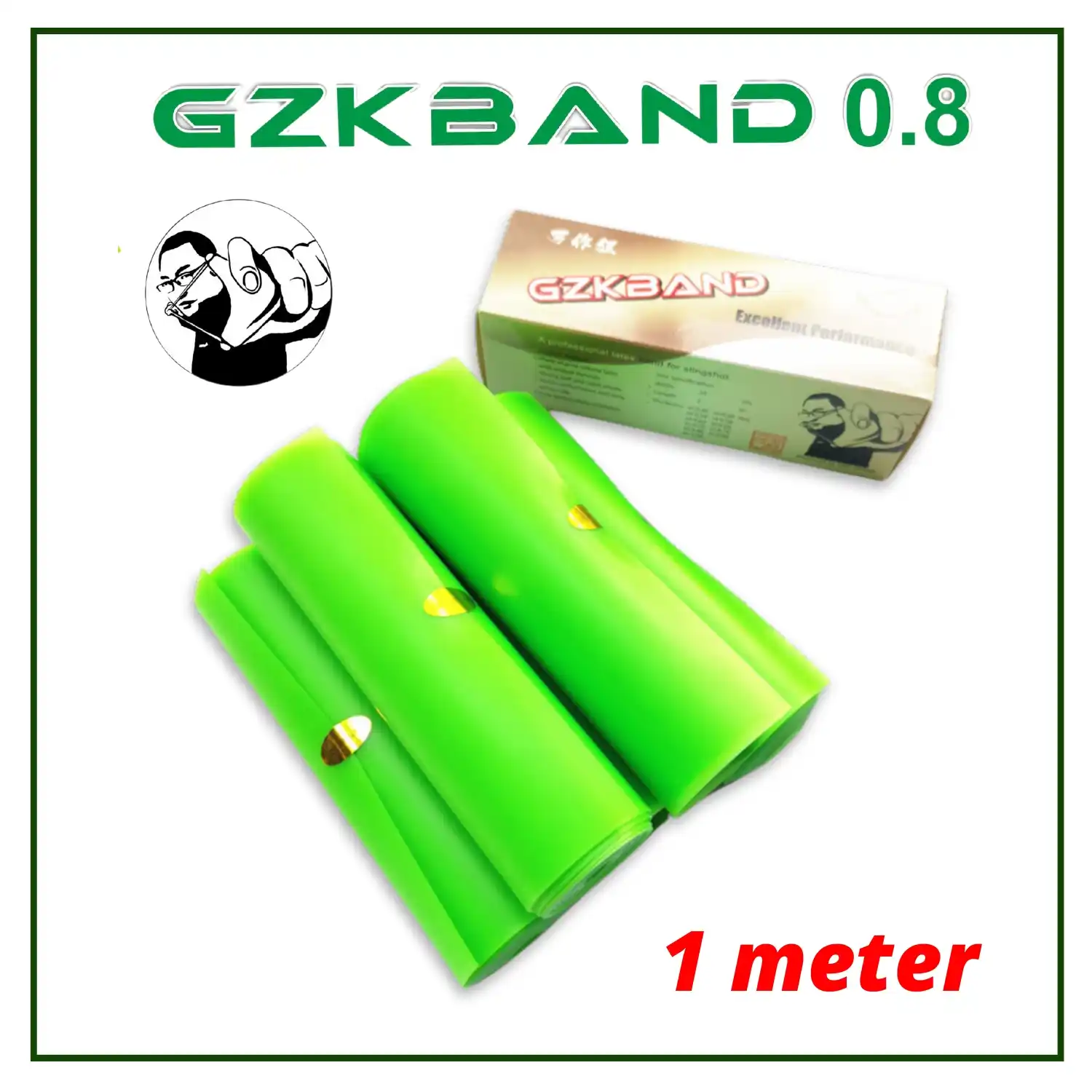 GZK 0.8 Slingshot Rubber Roll | High Elastic Latex Band for DIY Slingshot Making & Replacement | Durable Hunting Flatband Roll