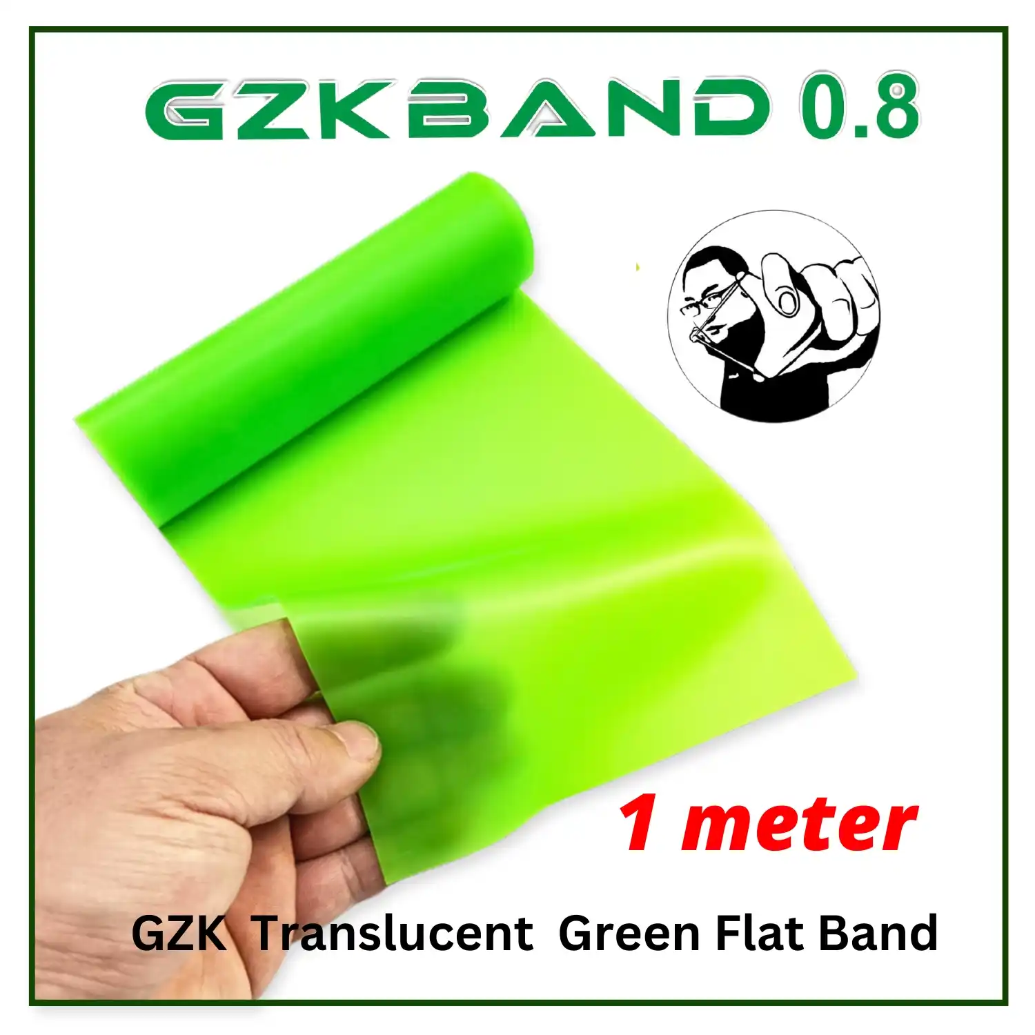 GZK 0.8 Slingshot Rubber Roll | High Elastic Latex Band for DIY Slingshot Making & Replacement | Durable Hunting Flatband Roll