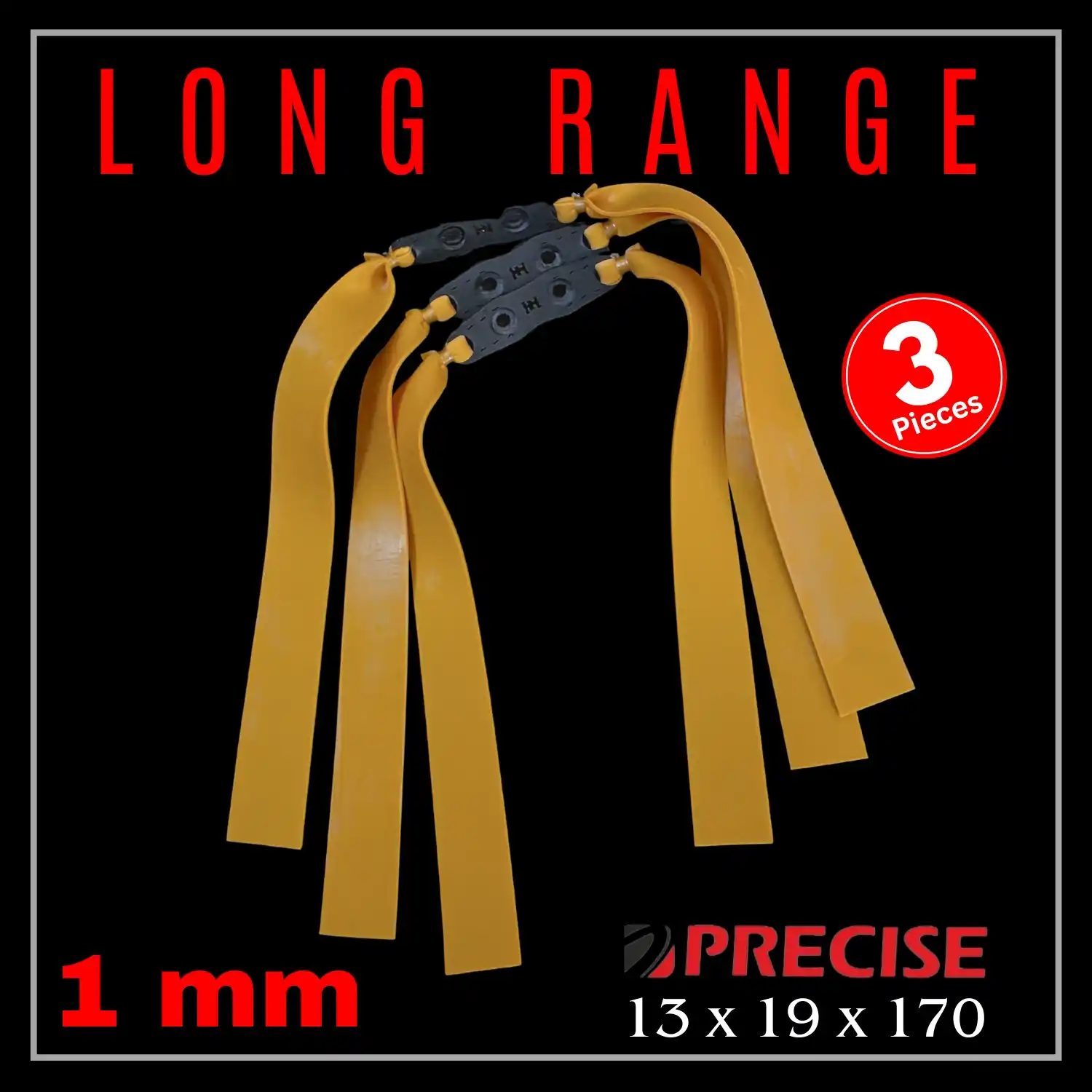 Precise 1 mm Thick , Galaxy high quality Slingshot Rubber, Long Range, Super fast , Hunting special Slingshot band