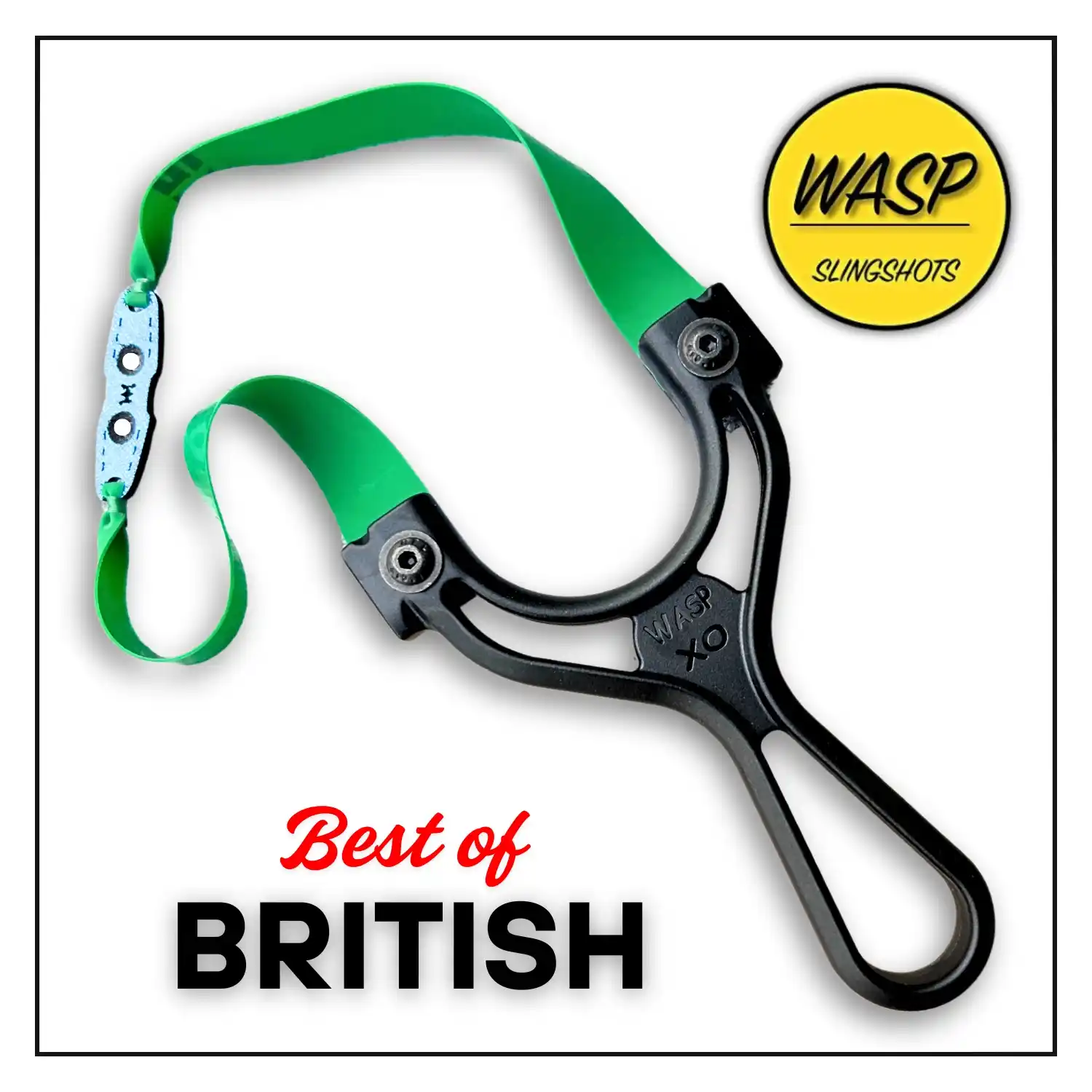 Wasp XO Ultra Light Black Slingshot for Hunting & Camping | OTT and TTF Imported Hunting Slingshot | Pack of 1