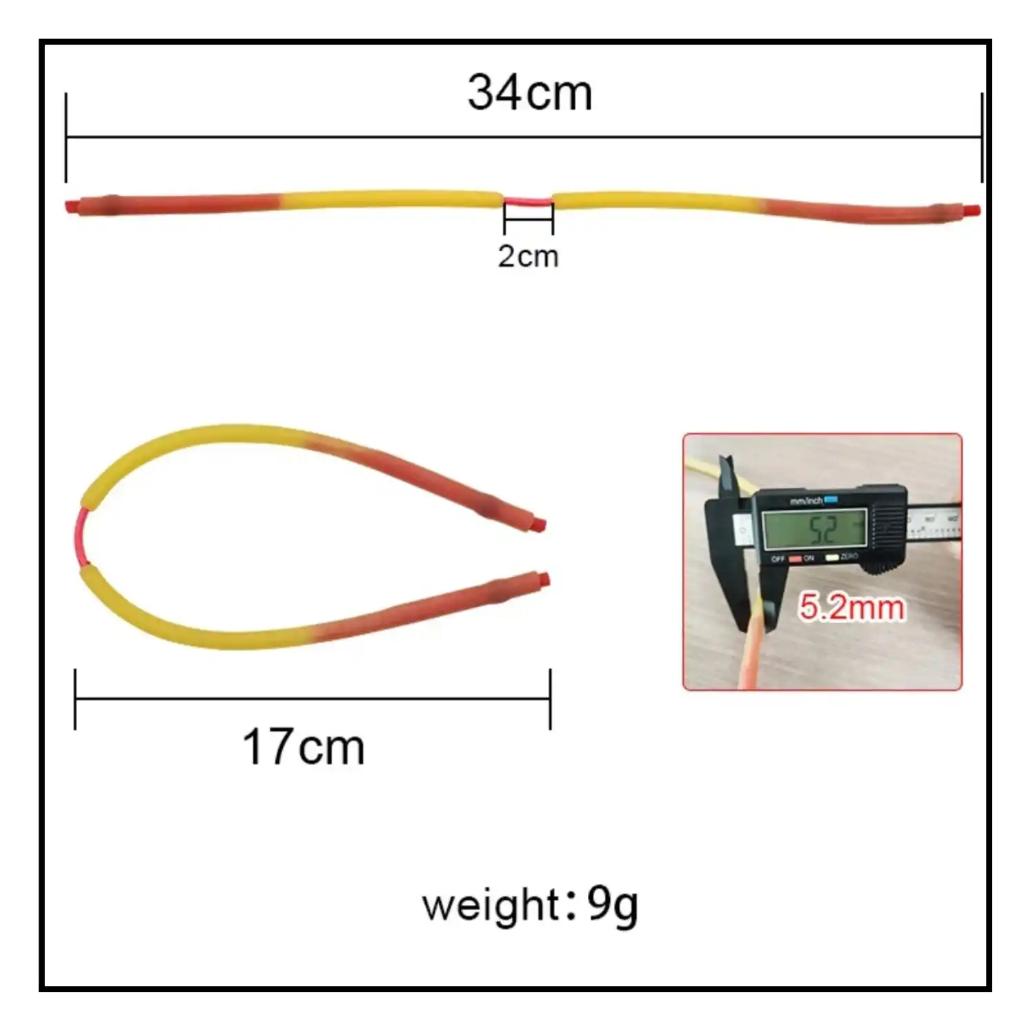 Fishing Tube Bands for Slingshot | High Elastic Latex Rubber Tubes | Durable Replacement Bands for Hunting, Fishing & Outdoor Shooting