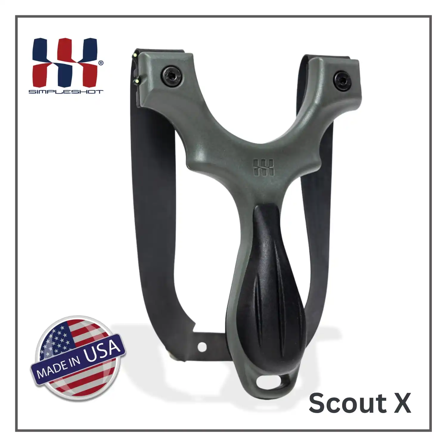 Simpleshot brand The Scout X is reminiscent in all the best ways of the original Scout XT and entirely new with its modern styling and integrated functionality. If you are looking for the one slingshot to rule them all, the Scout X just might be the one!