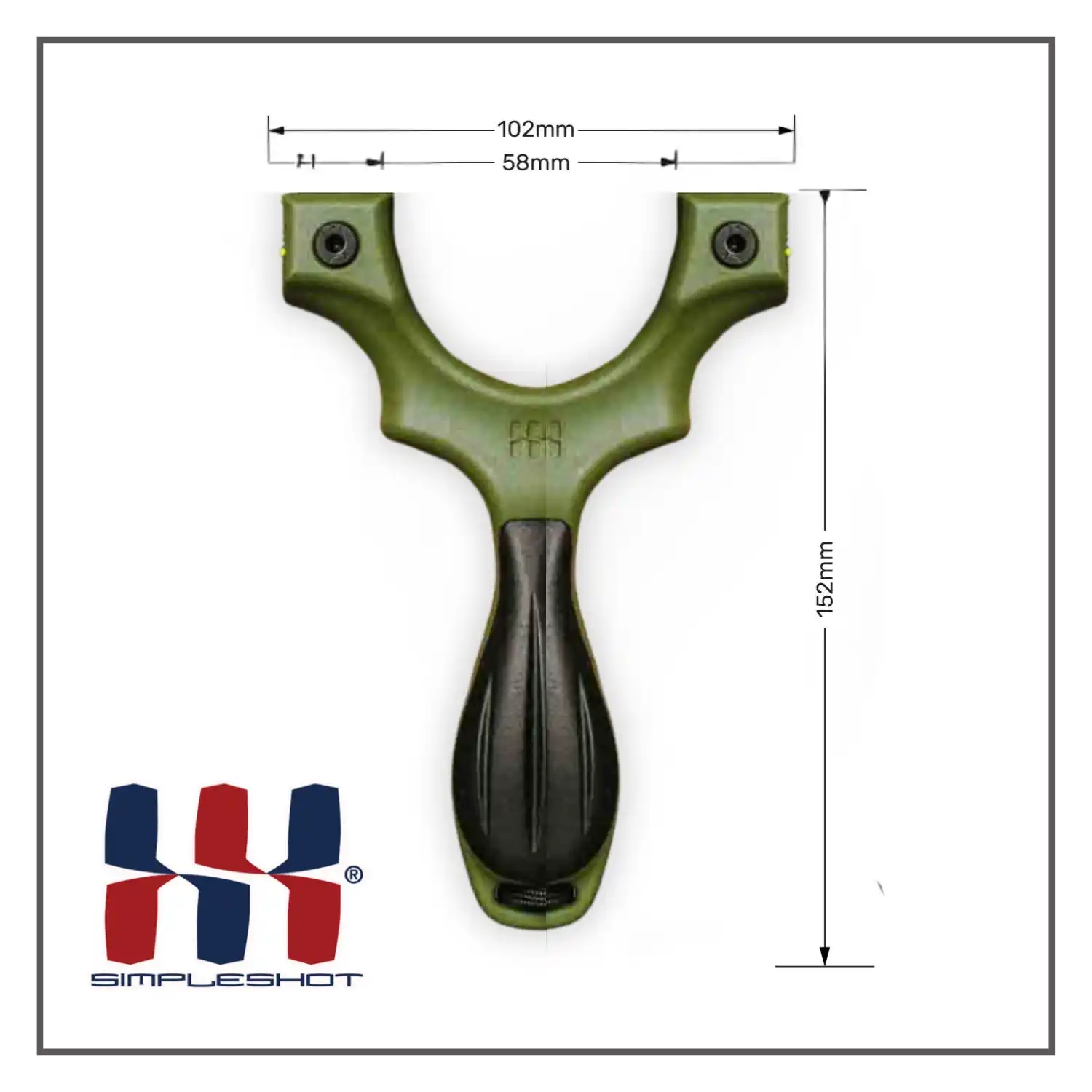 Simpleshot brand The Scout X Green is reminiscent in all the best ways of the original Scout XT and entirely new with its modern styling and integrated functionality. If you are looking for the one slingshot to rule them all, the Scout X just might be the one!