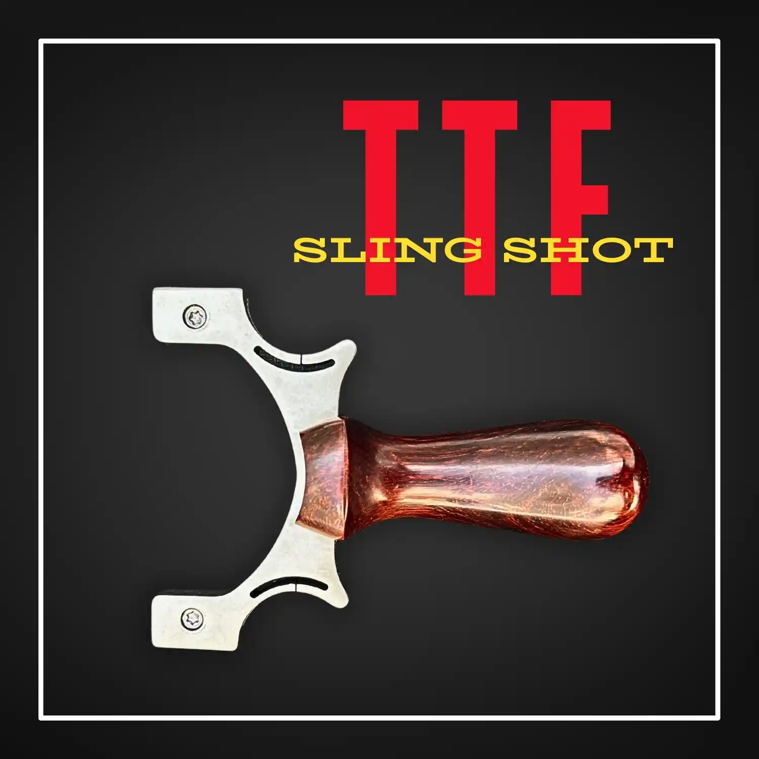 High Performance Titanium Slingshot for Hunting Birds & Targeting Darts | Model S24