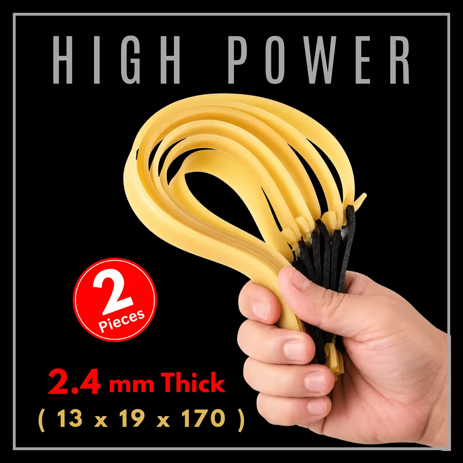 Slingshot Rubber 2.4mm Thick High Speed Hunting Rubber