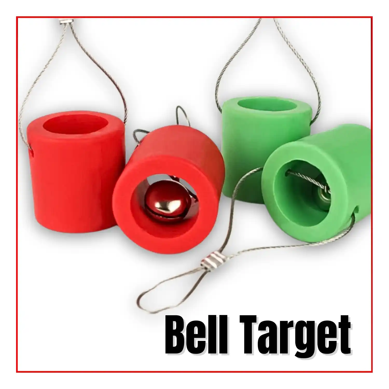 Bell Target for Slingshot Practice – Audible Feedback with Every Hit