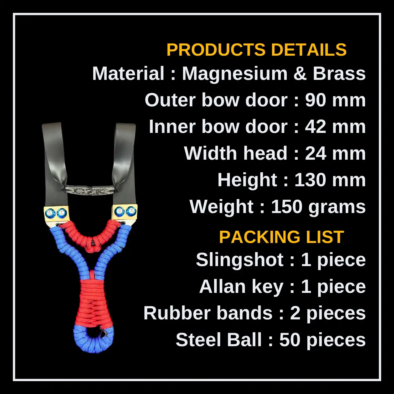 Professional Gulel for Hunting – Model S3 | High Power & Accuracy | Premium Catapult Rubber | Made in England