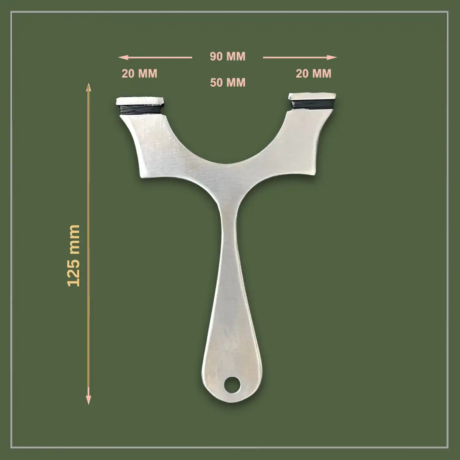 Stainless Steel Catapult for Hunting | Model S51 | Indian Slingshot Style