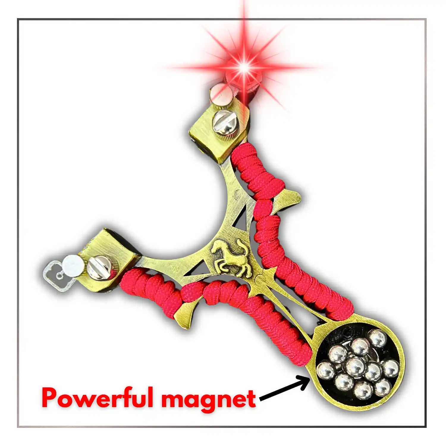 Alloy Magnetic Handheld Slingshot with Powerful Rubber for Hunting / Targeting | Model S5