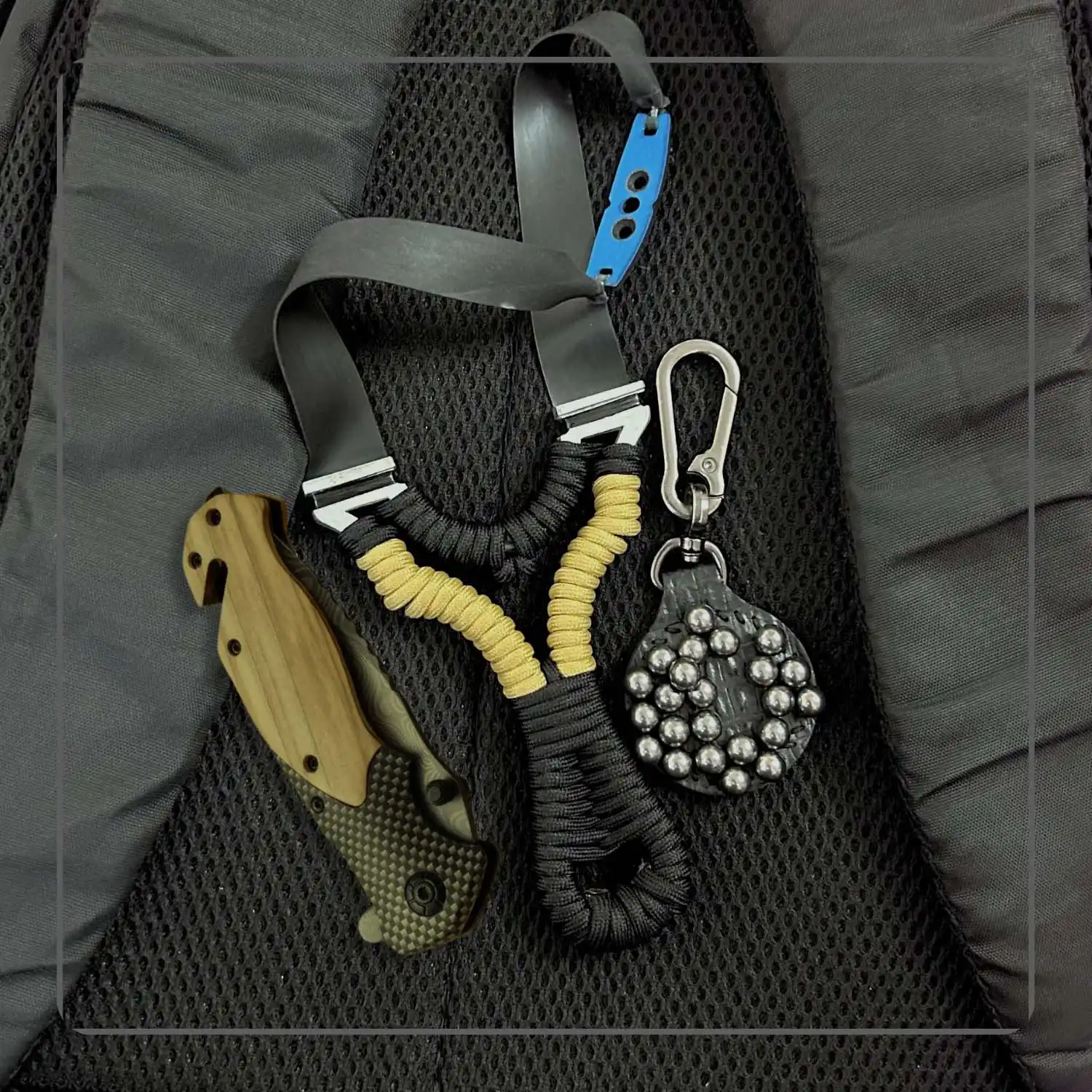 Hunting Stainless Steel Slingshot with Powerful Rubber | Model S4