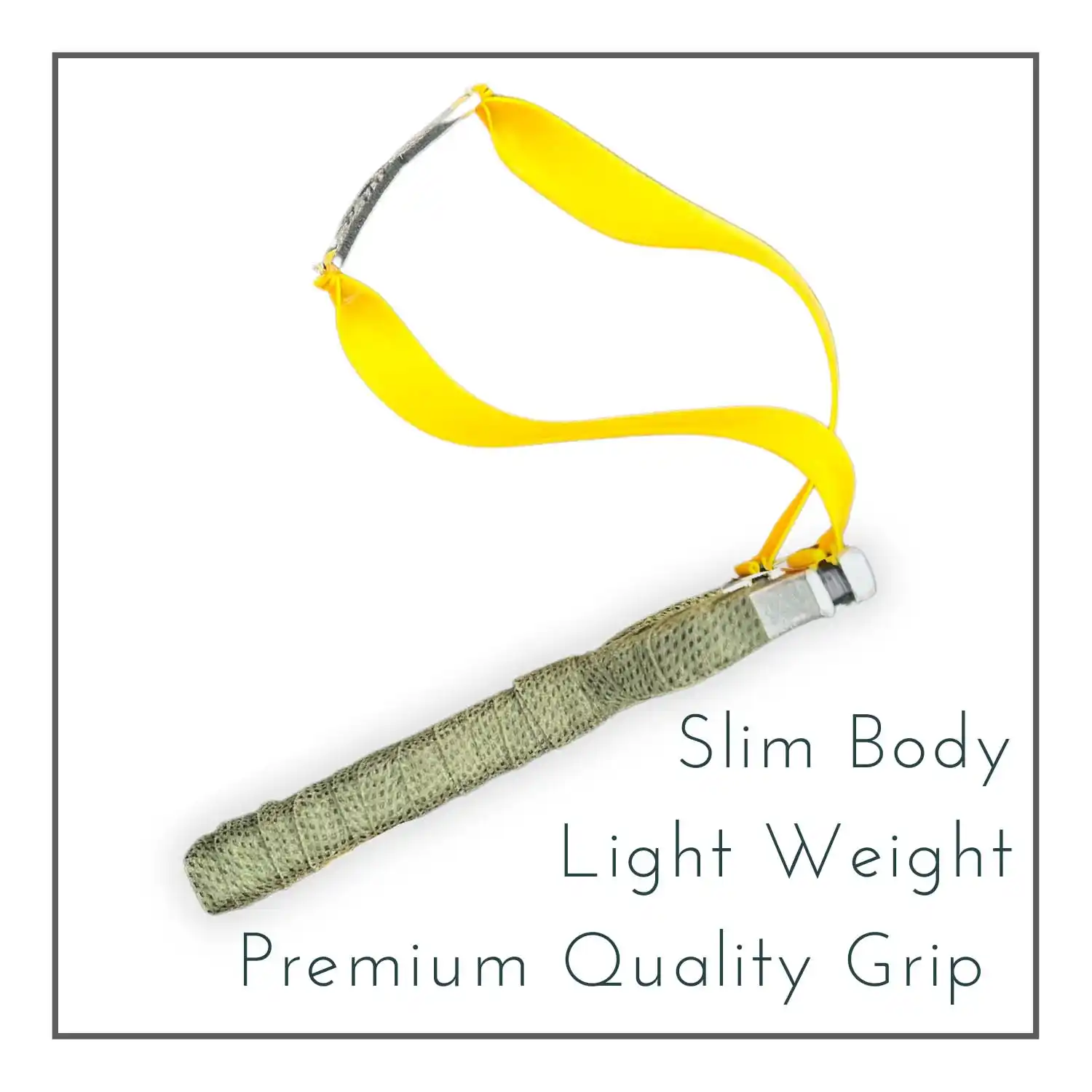 Light Weight Steel Slingshot for Easy Target with flat rubber band| Model S10