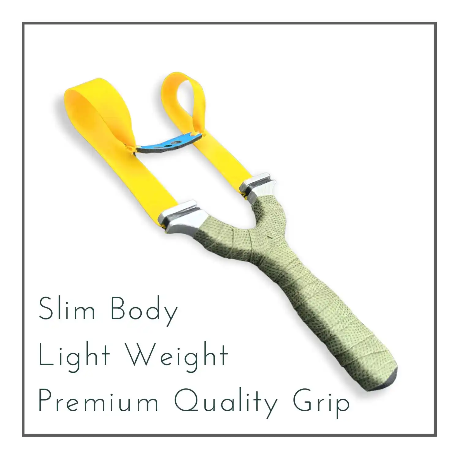 Light Weight Steel Slingshot for Easy Target with flat rubber band| Model S10