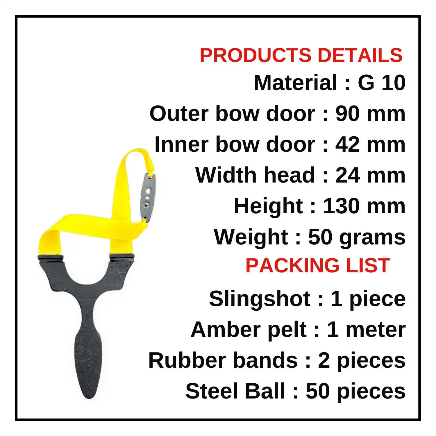 Light Weight Indian Slingshot with ease grip for Hunting | Model S12