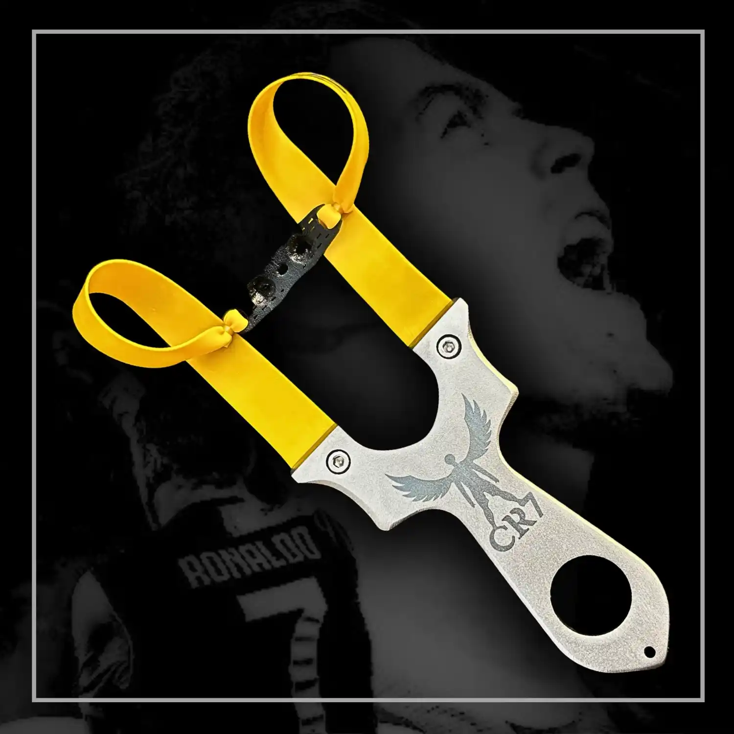 High Impact Stainless Steel Slingshot for Hunting with Precise Rubber Band | Model S7