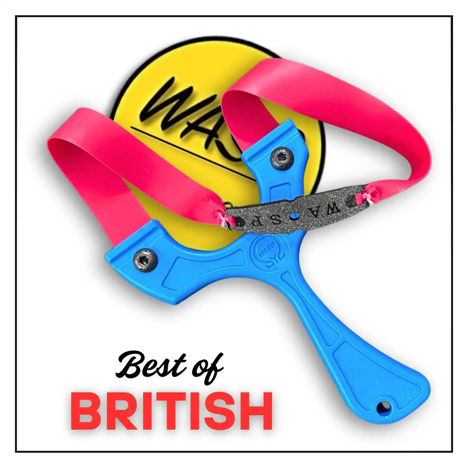 Premium Wasp OTT Wendigo Slingshot for Hunting | Tournament Slingshot for Camping | Blue | Pack of 1