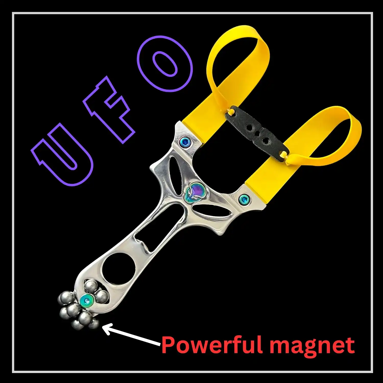 Professional Stainless Slingshot for Hunting with Strong Magnet | Model S15