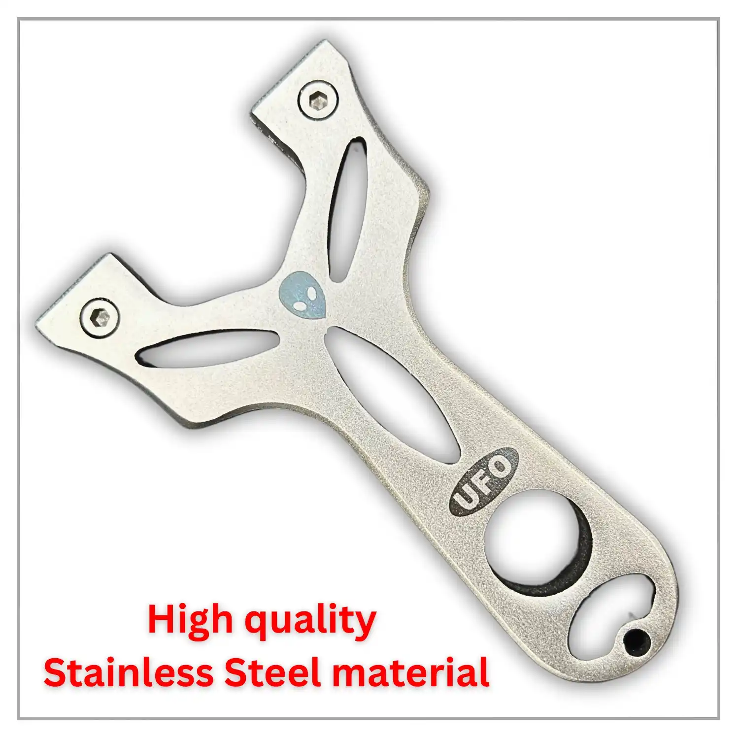 Hard Hitting Steel Slingshot for Hunting with Powerful Rubber Band | Model S16