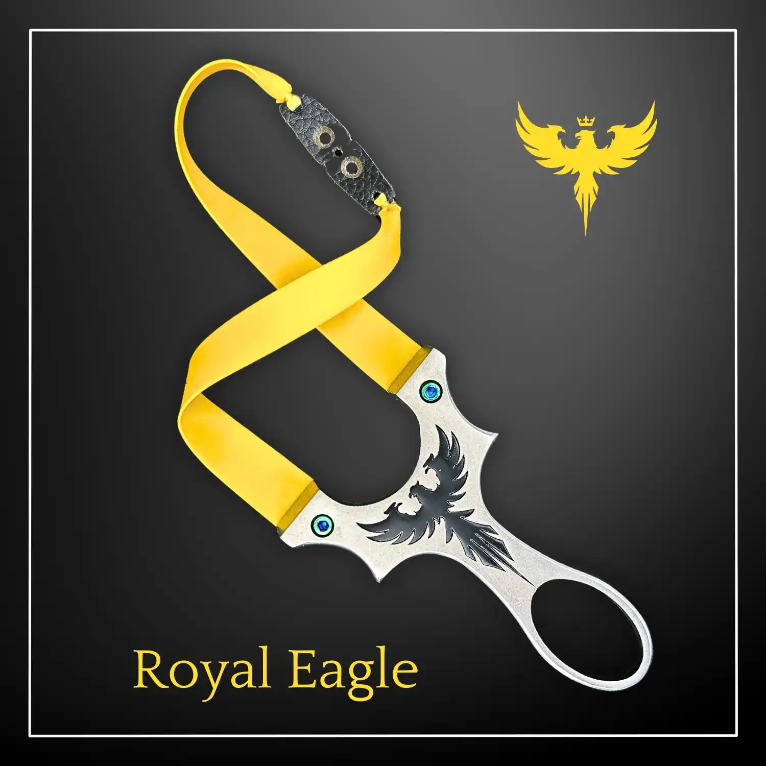 Powerful Stainless Steel Slingshot with Strong Rubber Band for Hunting | Model S2