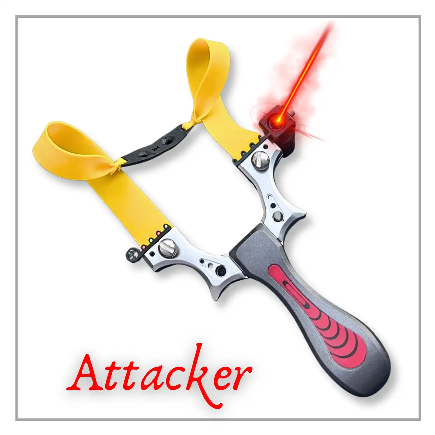 Premium Stainless Steel Gulel / Slingshot for Hunting and Camping | Silver | Pack of 1 | Model No : S54