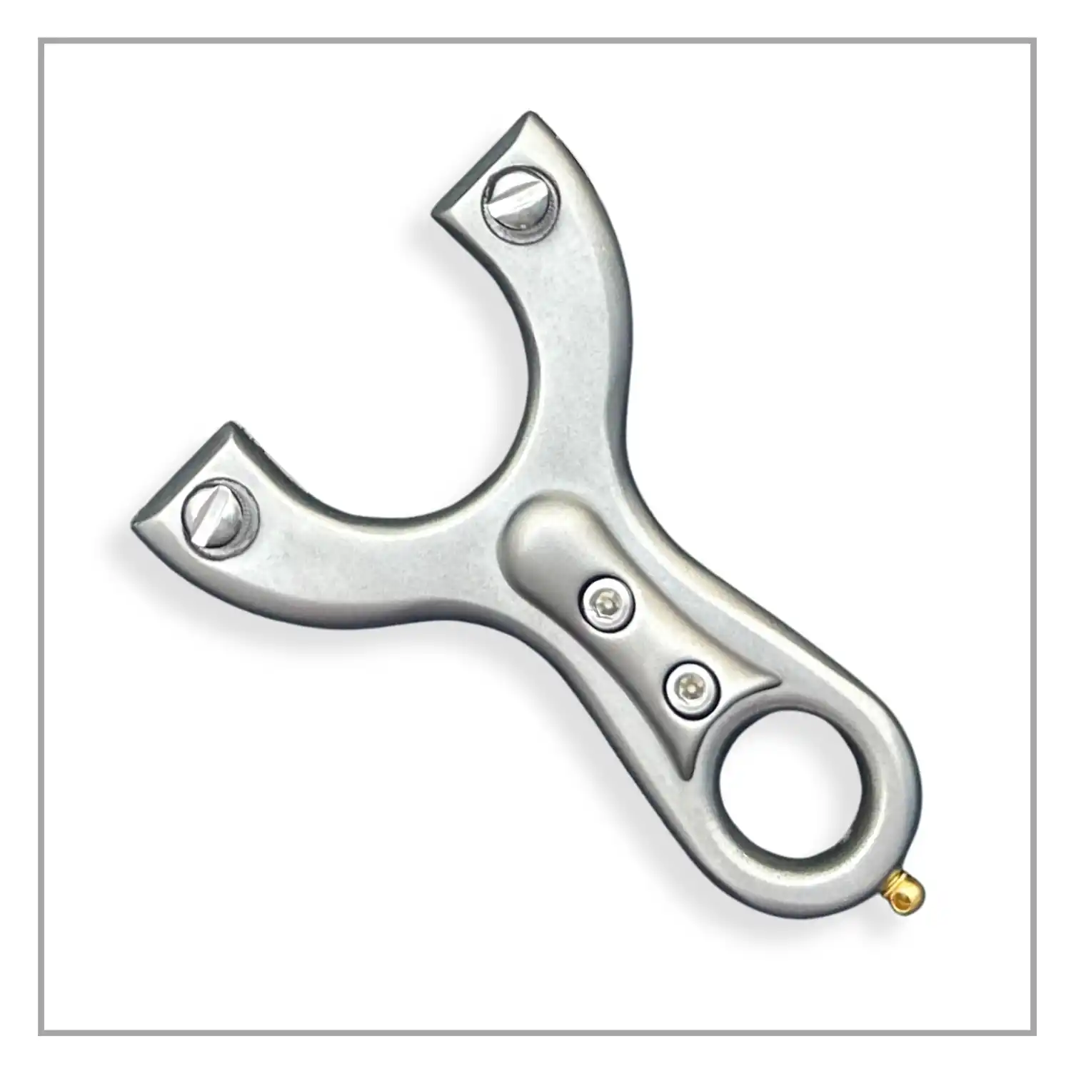 Professional Gulel / Slingshot for Hunting and Camping | Silver | Pack of 1 | Model No : S59