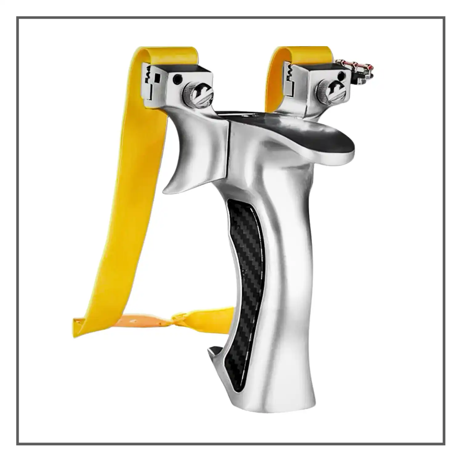 Hunting Steel Slingshot with anti shake tail wing cover plate | Model S8